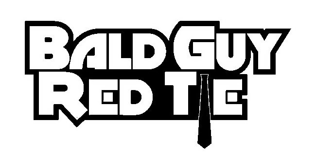  BALD GUY RED TIE