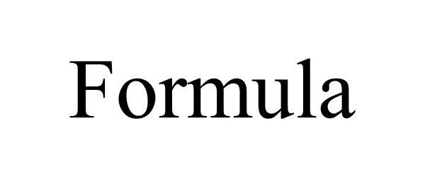 Trademark Logo FORMULA