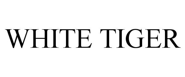 Trademark Logo WHITE TIGER