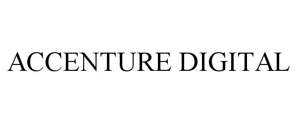 Trademark Logo ACCENTURE DIGITAL