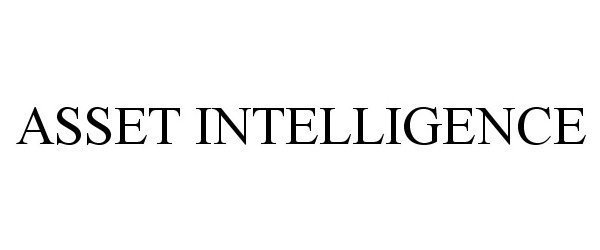 Trademark Logo ASSET INTELLIGENCE