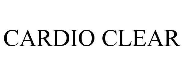Trademark Logo CARDIO CLEAR