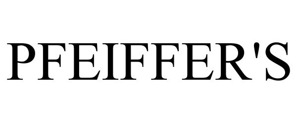 Trademark Logo PFEIFFER'S