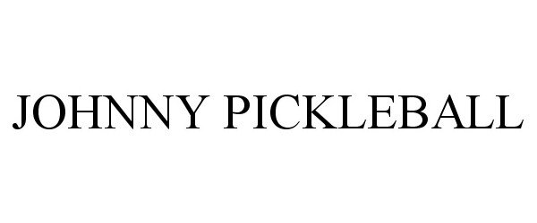  JOHNNY PICKLEBALL