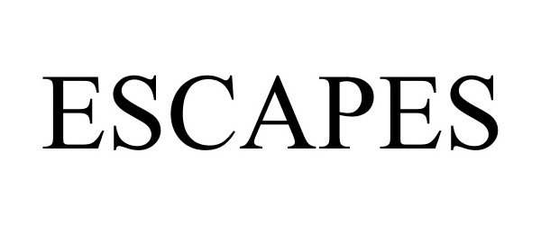 Trademark Logo ESCAPES
