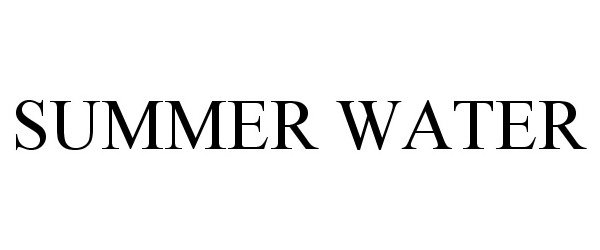 Trademark Logo SUMMER WATER