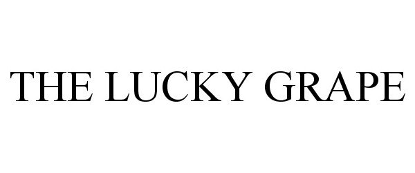 Trademark Logo THE LUCKY GRAPE
