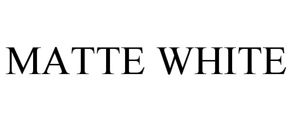 Trademark Logo MATTE WHITE