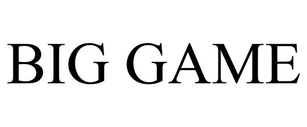 Trademark Logo BIG GAME