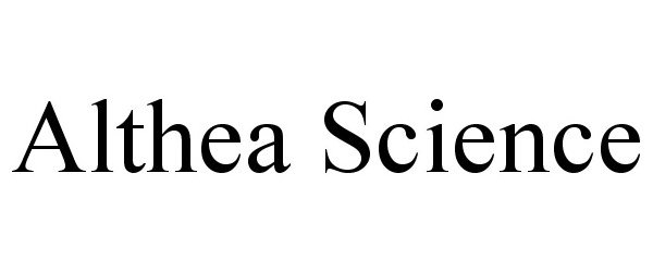  ALTHEA SCIENCE