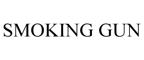 Trademark Logo SMOKING GUN
