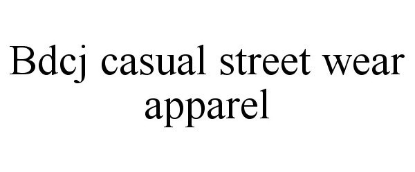  BDCJ CASUAL STREET WEAR APPAREL