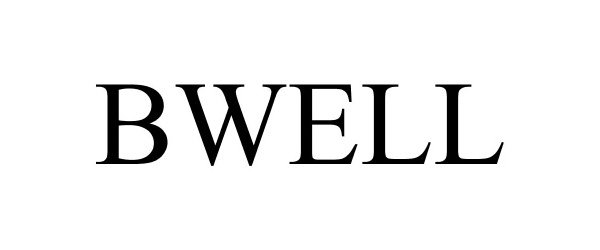 Trademark Logo BWELL