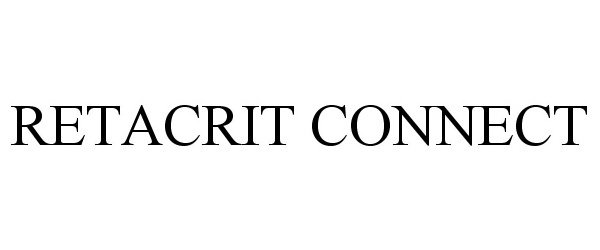 Trademark Logo RETACRIT CONNECT