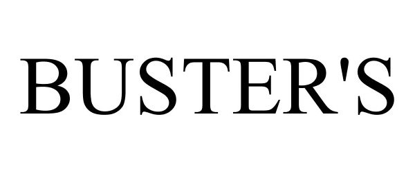 Trademark Logo BUSTER'S