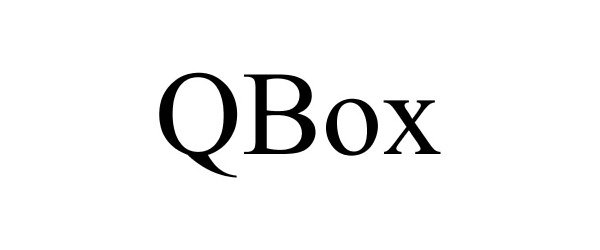 Trademark Logo QBOX