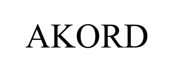 Trademark Logo AKORD
