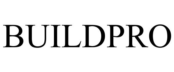 Trademark Logo BUILDPRO