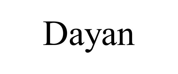 Trademark Logo DAYAN