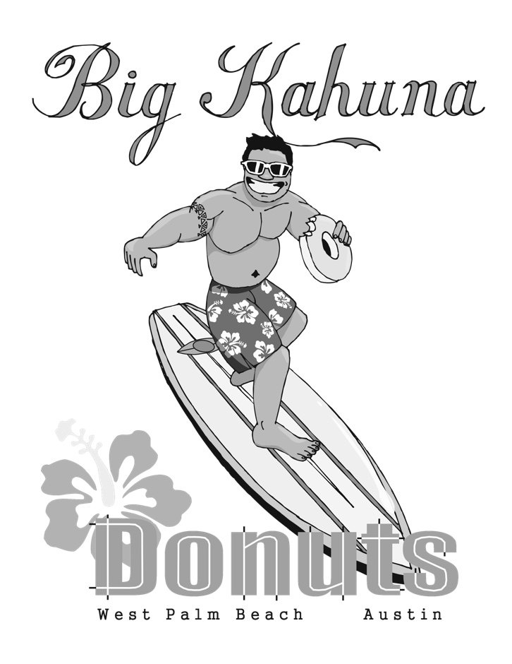 Trademark Logo BIG KAHUNA DONUTS WEST PALM BEACH AUSTIN