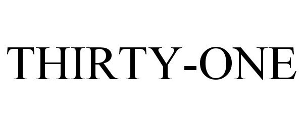 Trademark Logo THIRTY-ONE