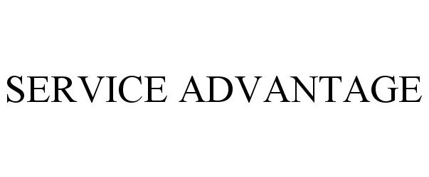 Trademark Logo SERVICE ADVANTAGE