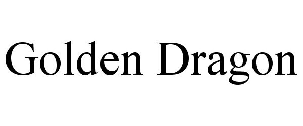 Trademark Logo GOLDEN DRAGON