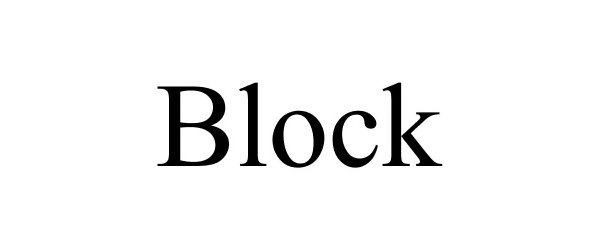 Trademark Logo BLOCK