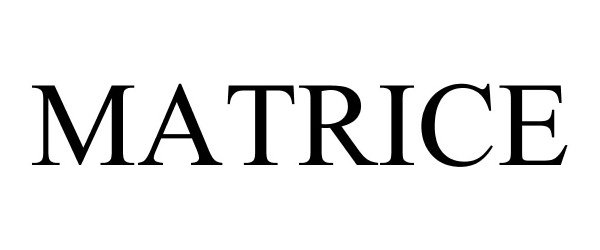Trademark Logo MATRICE