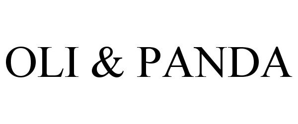 Trademark Logo OLI & PANDA