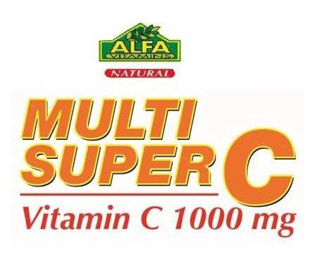  ALFA VITAMINS NATURAL MULTI SUPER C VITAMIN C 1000 MG