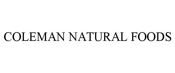  COLEMAN NATURAL FOODS