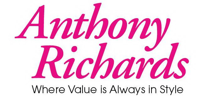 Trademark Logo ANTHONY RICHARDS WHERE VALUE IS ALWAYS IN STYLE