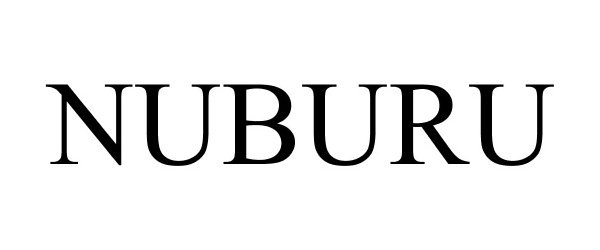 Trademark Logo NUBURU