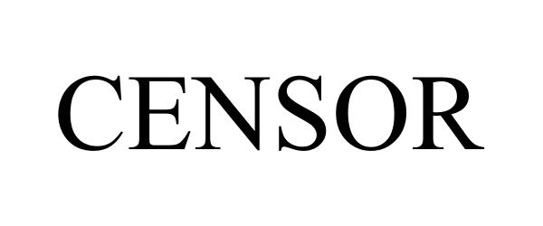 Trademark Logo CENSOR