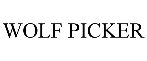 Trademark Logo WOLF PICKER