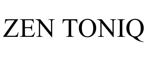 Trademark Logo ZEN TONIQ