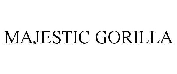 Trademark Logo MAJESTIC GORILLA