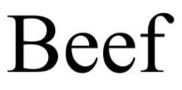 Trademark Logo BEEF