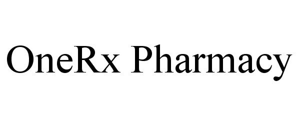 Trademark Logo ONERX PHARMACY