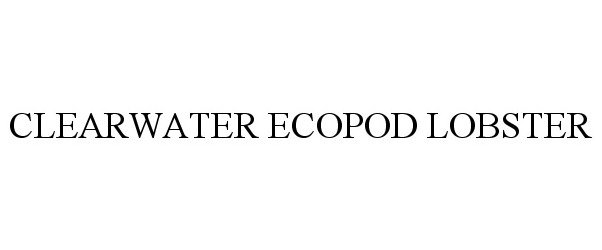 Trademark Logo CLEARWATER ECOPOD LOBSTER