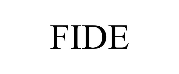 Trademark Logo FIDE