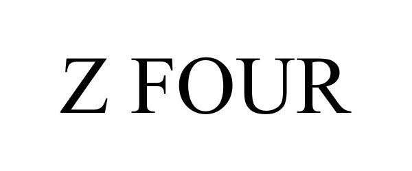 Trademark Logo Z FOUR