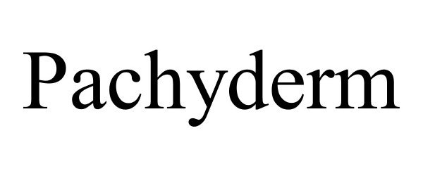 Trademark Logo PACHYDERM