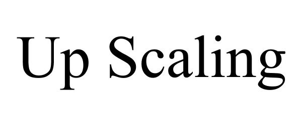 UP SCALING