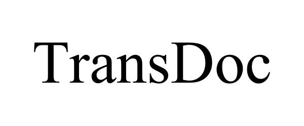 Trademark Logo TRANSDOC