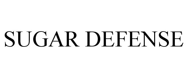 Trademark Logo SUGAR DEFENSE