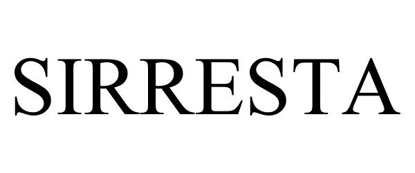 Trademark Logo SIRRESTA