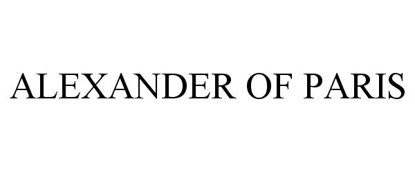 Trademark Logo ALEXANDER OF PARIS