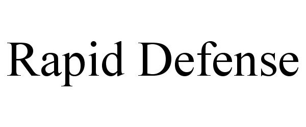  RAPID DEFENSE